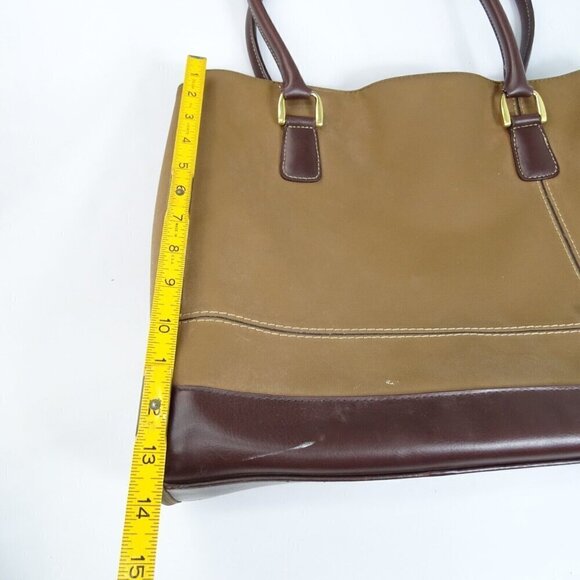 FLAWS- Diane Von Furstenberg‎ Large Tote Shoulder Bag DVF Brown Vintage - Picture 8 of 9